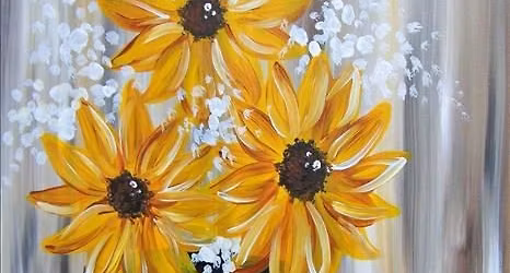 Brunch Bunch! Sunflowers in Tin! Add a Candle
