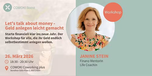 Let\u2019s talk about money \u2013 Geld anlegen leicht gemacht