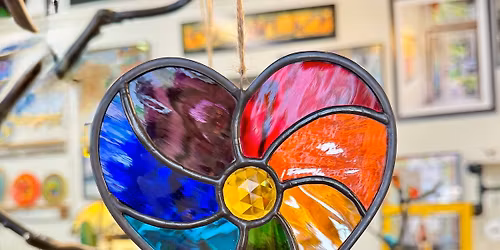 Rainbow Heart Stained Glass Workshop - SOLD OUT