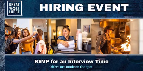 Great Wolf Lodge Sandusky Housekeeping and Lifeguard Hiring Event!