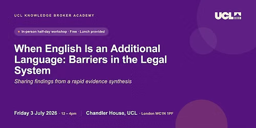 When English Is an Additional Language: Barriers in the Legal System