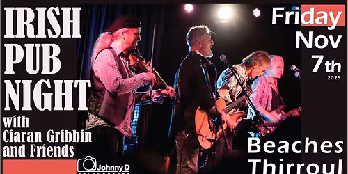 Irish Pub Night with Ciaran Gribbin & Friends @ Beaches Thirroul