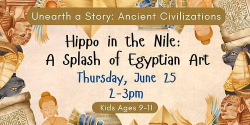 Hippo in the Nile: A Splash of Egyptian Art