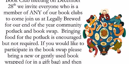 Book Club Community Potluck and Book Swap