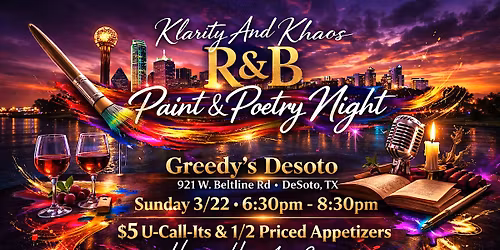 R&B Paint And Poetry Night