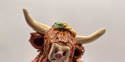 Sculpt your own Highland cow and return to glaze at a second class. \u00a345pp