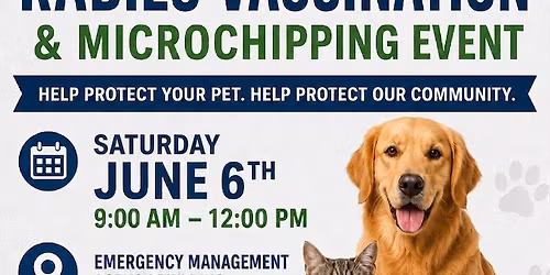 Rabies Vaccination and Microchipping Clinic