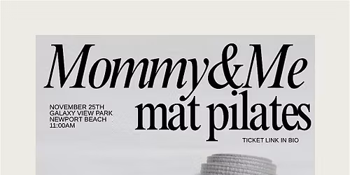 Mommy & Me Mat Pilates