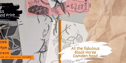 BOTTOMLESS Prosecco and Print at the Black Horse Pub