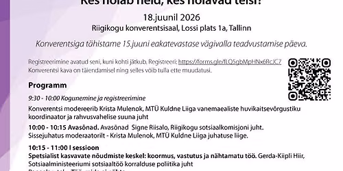 \u201eKes hoiab neid, kes hoiavad teisi?" T\u00e4histame eakatevastase v\u00e4givalla teadvustamise p\u00e4eva