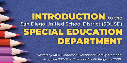 SDUSD Special Education Department Orientation