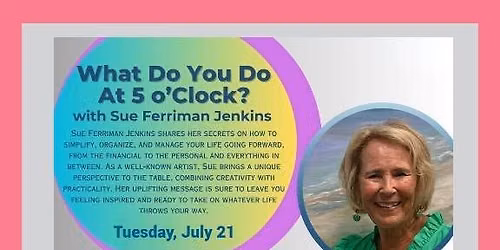 DUE TO A MEDICAL EMERGENCY, THE JULY PROGRAM HAS CHANAGED. DETAILS BELOW.