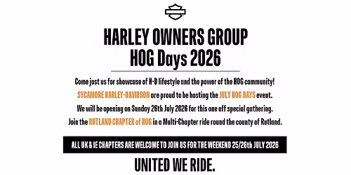 RUTLAND HOG DAYS 2026