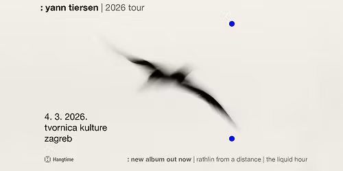 Yann Tiersen - ikona ambijentalnog minimalizma u Zagrebu!