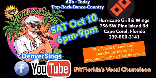 DenverSings @ Hurricane Grill & Wing (Cape Coral)