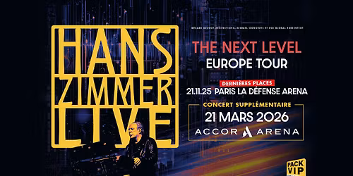 Hans Zimmer Live I The Next Level I Accor Arena