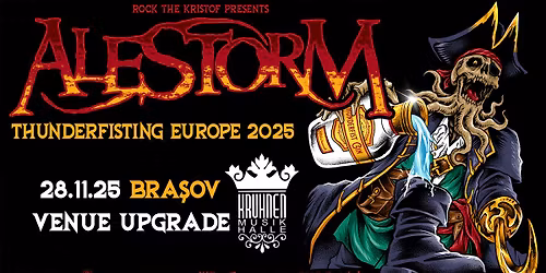 ALESTORM, Lutharo, Roses of Thieves - 28.11 - Kruhnen Musik Halle, Brasov