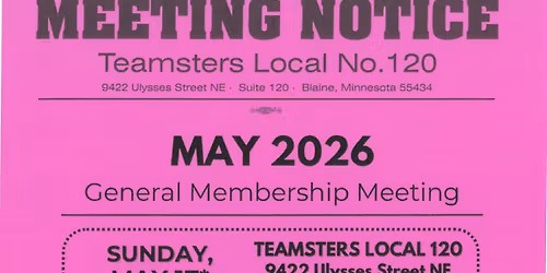 May 2026 General Membership Meeting