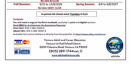 Revit 3D Night Classes start this July 7, 2026.