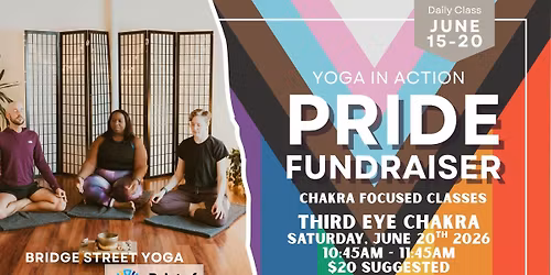 Pride Fundraiser Yoga Class - Third Eye Chakra
