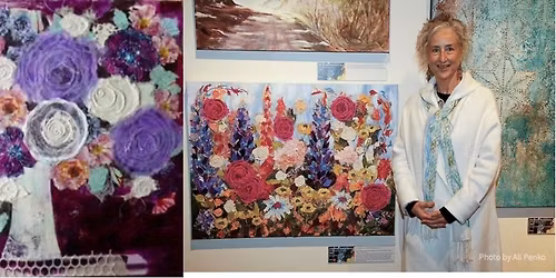 CLASS FULL - Art Gems - Fantastic Florals with Gelli Plates - Linda Greig