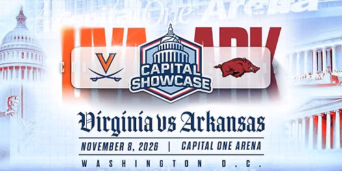 Virginia Cavaliers vs Arkansas Razorbacks Mens Basketball at Capital One Arena