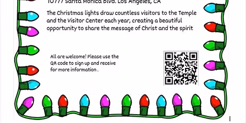 LA Temple Christmas Decorating Activity