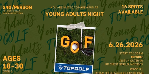 New Life Young Adults TopGolf Night