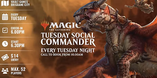 Tuesday Night Social Commander @ Vault Games Brisbane City