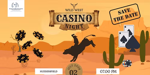 Wild West Summer Ball Casino Night - Save the Date