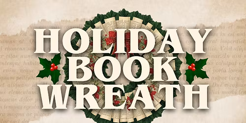 Holiday Book Wreath