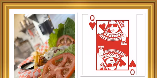 Thursday Burger special and Queen of Hearts