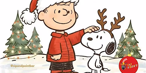 Peanuts Christmas Edition: Sip and Paint