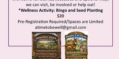 Wellness Circle Gathering-Charlotte Paul-Dragonfly Therapeutic Farm and The Donkey Care Farm