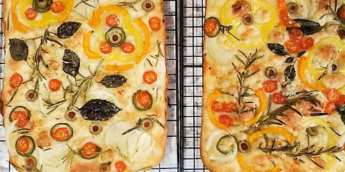 Baba's Garlic Rosemary Focaccia Bread Baking Class
