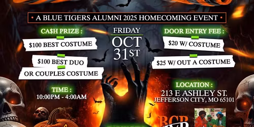 LU Blue Tigers 2025 Homecoming Halloween Costume Party