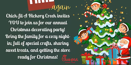 Tinsel Time Decorating Event \ud83c\udf84