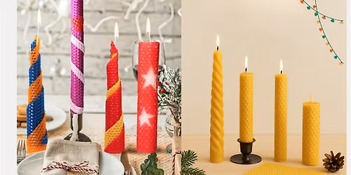 Beeswax Candle Workshop \u2013 Christmas Experience