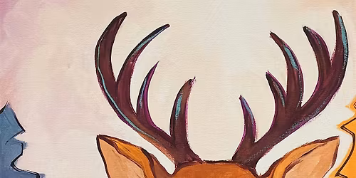Mali's Art Studio Indigenous Month Paint Morning - Deer