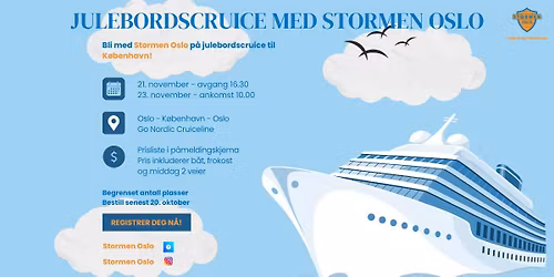 Julebordscruice med Stormen Oslo