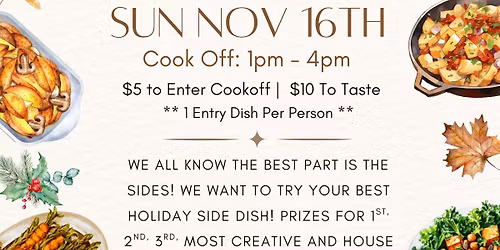 Holiday Side Dish COOKOFF! 