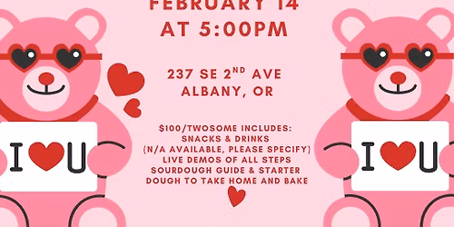 Valentine\u2019s Day Sourdough Workshop