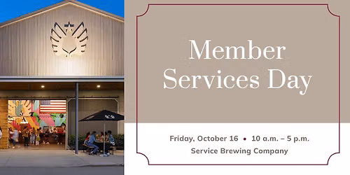 Member Services Day at Service Brewing Company