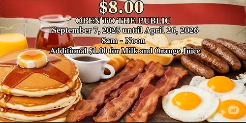 Breakfast -Plus $1.00 per drink 