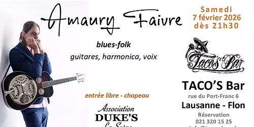 AMAURY FAIVRE (blues, bluegrass et classic rock)