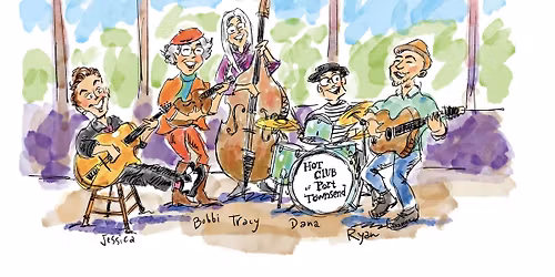 Hot Club of Port Townsend at the Camas Prairie Park's Coyote and Crow Restaurant.