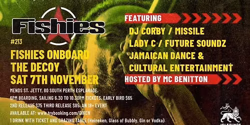 Reggae on The Swan Pt.2 - Sunset Cruise | Saturday 7th Nov  l 6.30-10.30pm