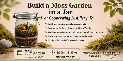 Build a Moss Garden in a Jar - Copperwing Distillery