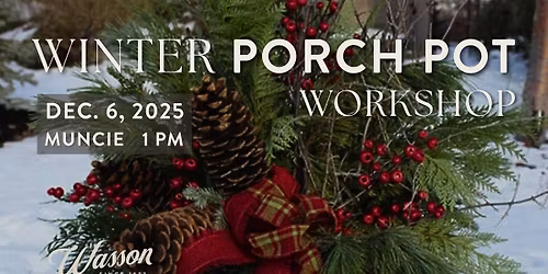 Winter Porch Pot - Muncie