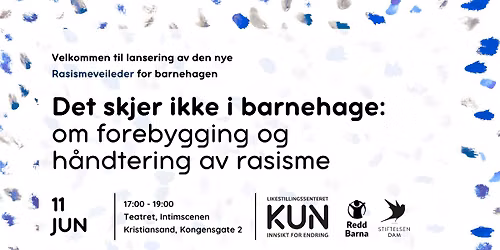 Det skjer ikke i barnehage: om forebygging og h\u00e5ndtering av rasisme